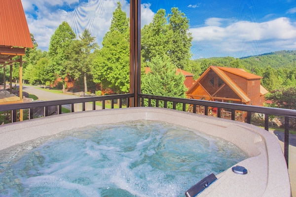 Hot Tub on back porch