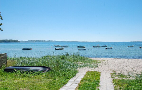 Vlak bij het strand
