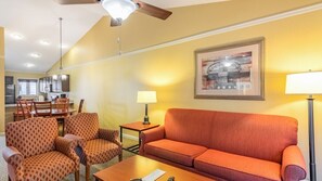 TV, fireplace, DVD player