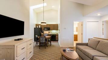 TV, fireplace, DVD player