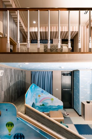 Double Family Guestroom | Desk, soundproofing, free WiFi, bed sheets - 58˚ Hotspring Hotel (Jiaoxi)