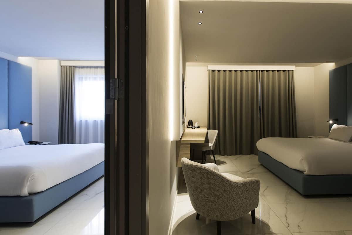 1 habitación y ropa de cama de alta calidad