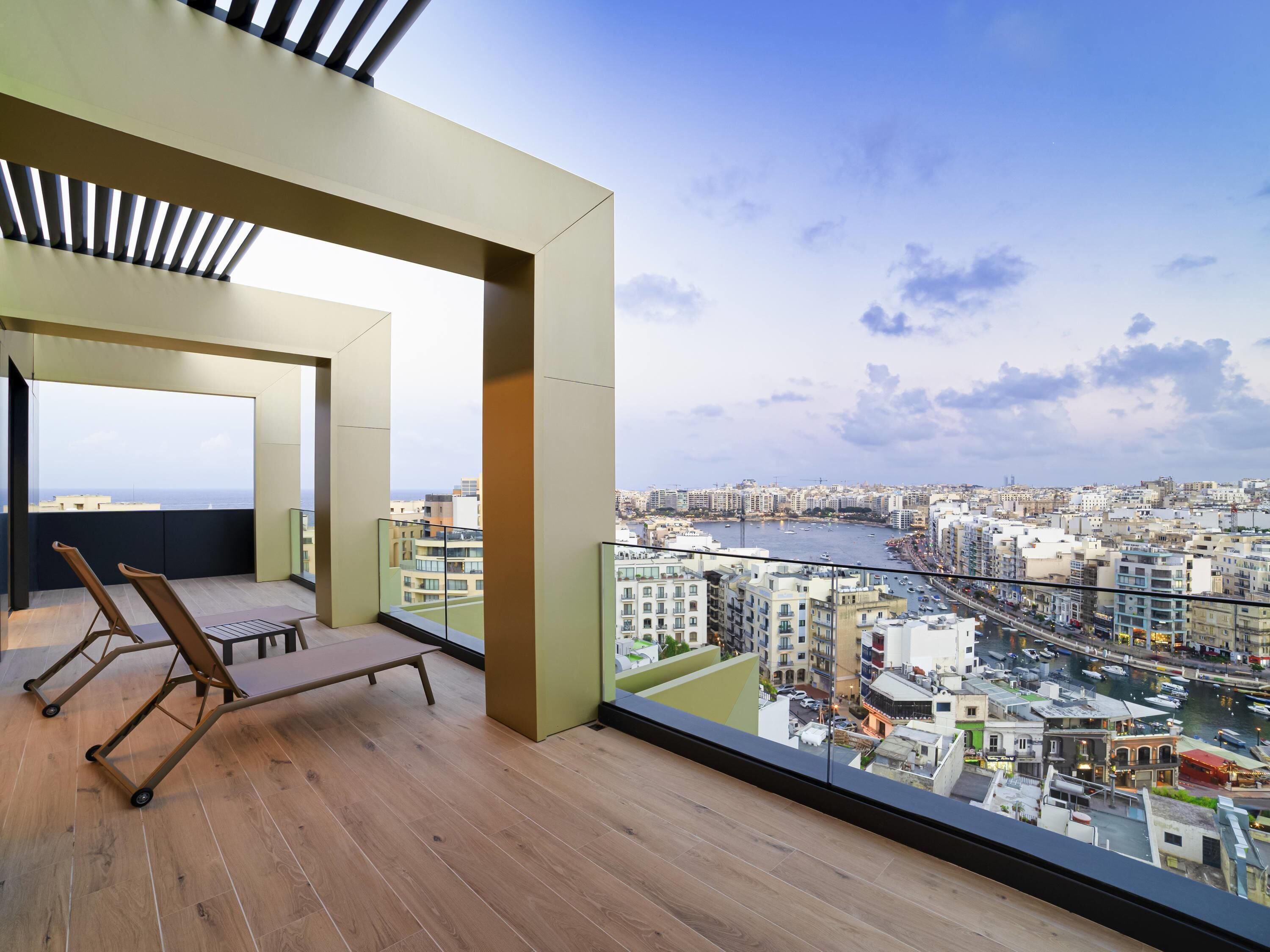 Privilege, Superior Suite, 1 Queen Bed with Sofa bed, Terrace, Sea View | Premium bedding, in-room safe, individually decorated