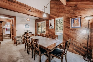Cabin, 3 Bedrooms, Fireplace | Dining room - Mt Baker Lodging - Cabin Story Cabin in the Woods! Free Wifi (Deming)