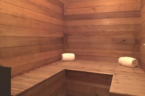 Chalet, 3 habitaciones, balcón | Sauna