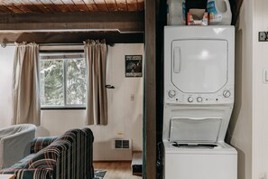 Cabin, 2 Bedrooms, Smoking, Fireplace | Interior