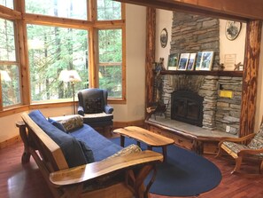 Cabin, 1 Bedroom, Smoking, Fireplace | Living room - Snowline Cabin #25 A Country-style pet Friendly Cabin With hot tub and Wifi! (Deming)