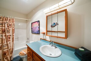 Ferienhütte, 3 Schlafzimmer, Raucher, Kamin | Badezimmer