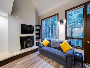 Apartment, 2 Bedrooms, Smoking, Fireplace | Living room