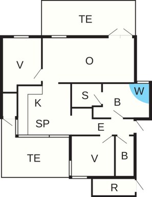 House | Floor plan - Serene Holiday Home in Løkken near Sea (Lokken)
