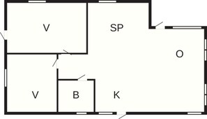 House | Floor plan - 4 Person Holiday Home in Ebeltoft-by Traum (Ebeltoft)