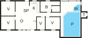 Floor plan - Tranquil Oasis With Pool - By Traum Ferienwohnungen (Ørsted)