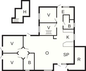 House | Floor plan - 8 Person Holiday Home in Albaek-by Traum (Aalbaek)