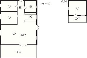 House | Floor plan - 6 Person Holiday Home in Blokhus (Blokhus)
