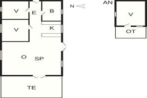 House | Floor plan - 6 Person Holiday Home in Blokhus (Blokhus)
