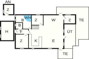 House | Floor plan - 4 Star Holiday Home in Hemmet (Hemmet)