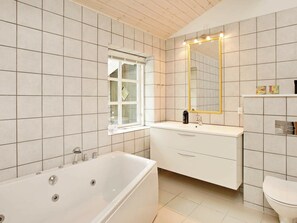 Bathroom - Alluring Holiday Home in Glesborg Denmark With Terrace (Glesborg)