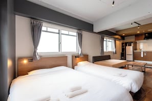 1 chambre, bureau, accès au Wi-Fi (inclus), literie fournie