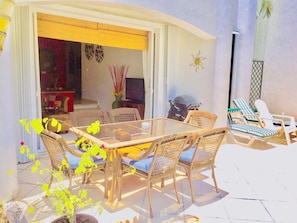 Villa, 3 chambres, balcon, vue jardin | Terrasse/Patio