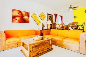Villa, 4 Bedrooms, Balcony, Garden View | Living area - Gorgeous 11 People Superior Villa With Pool Playacar Phase 2 (Playa del Carmen)