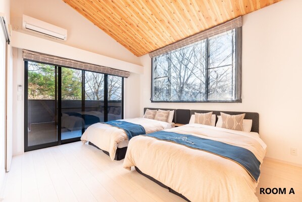 2 makuuhuonetta, työpöytä, silitysrauta/-lauta, ilmainen Wi-Fi