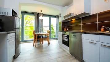 Microwave, oven, dishwasher, highchair