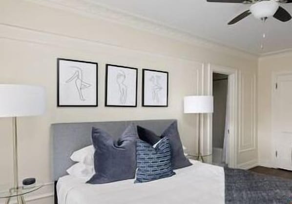1 chambre, fer et planche Ă repasser, Wi-Fi, draps fournis