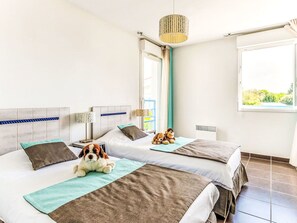 2 chambres, Wi-Fi (supplément), literie fournie