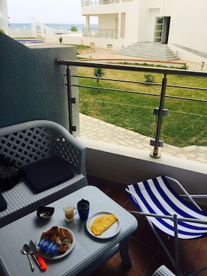 Apartment, 1 Bedroom, Smoking, Balcony | Balcony - Studio Apartment Beach Front (Hergla)