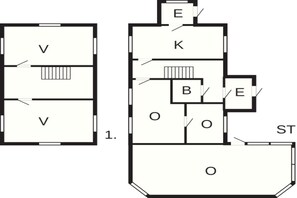 House | Floor plan - 6 Person Holiday Home in Overum (Overum)