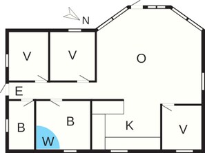House | Floor plan - 4 Star Holiday Home in Vaeggerlose (Vaeggerlose)