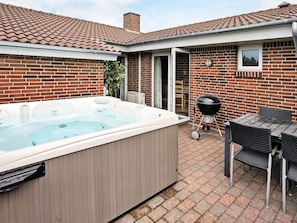 Outdoor dining - 10 Person Holiday Home in Blavand (Blavand)