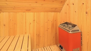 Sauna - Luxurious Holiday Home in Blåvand Jutland With Whirlpool (Blavand)