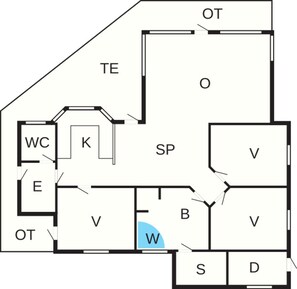 Casa | Planta do andar