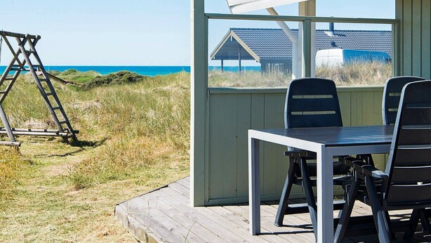Balcony - Cozy Holiday Home in Lokken Denmark With Terrace (Lokken)