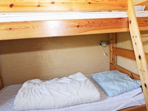 3 bedrooms, individually furnished, cribs/infant beds
