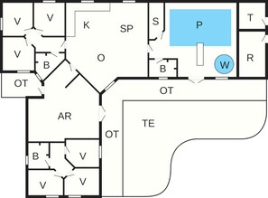 House | Floor plan - Luxury Villa With Pool - By Traum Ferienwohnungen (Idestrup)