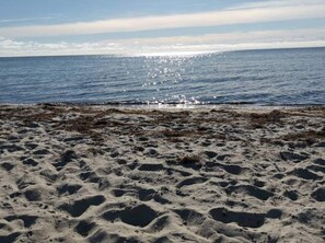 A sandy beach with a clear view of the ocean. - 5 Star Holiday Home in Idestrup (Idestrup)