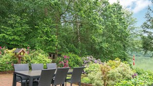 Balcony - Spacious Holiday Home in Sikleborg With Roofed Terrace (Silkeborg)