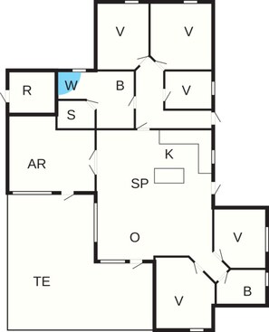 House | Floor plan - 10 Person Holiday Home in Glesborg-by Traum (Glesborg)