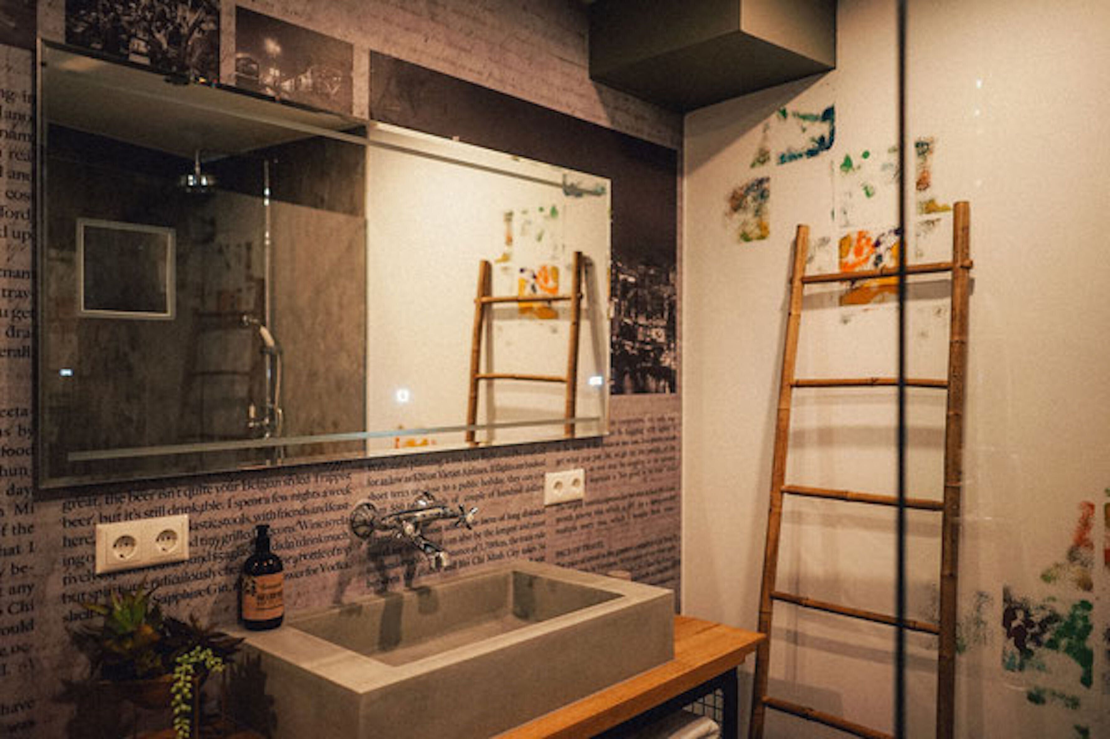 shower, rainfall showerhead, towels