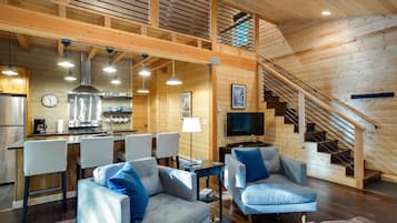 House, 2 Bedrooms, Fireplace, Mountain View | Living room