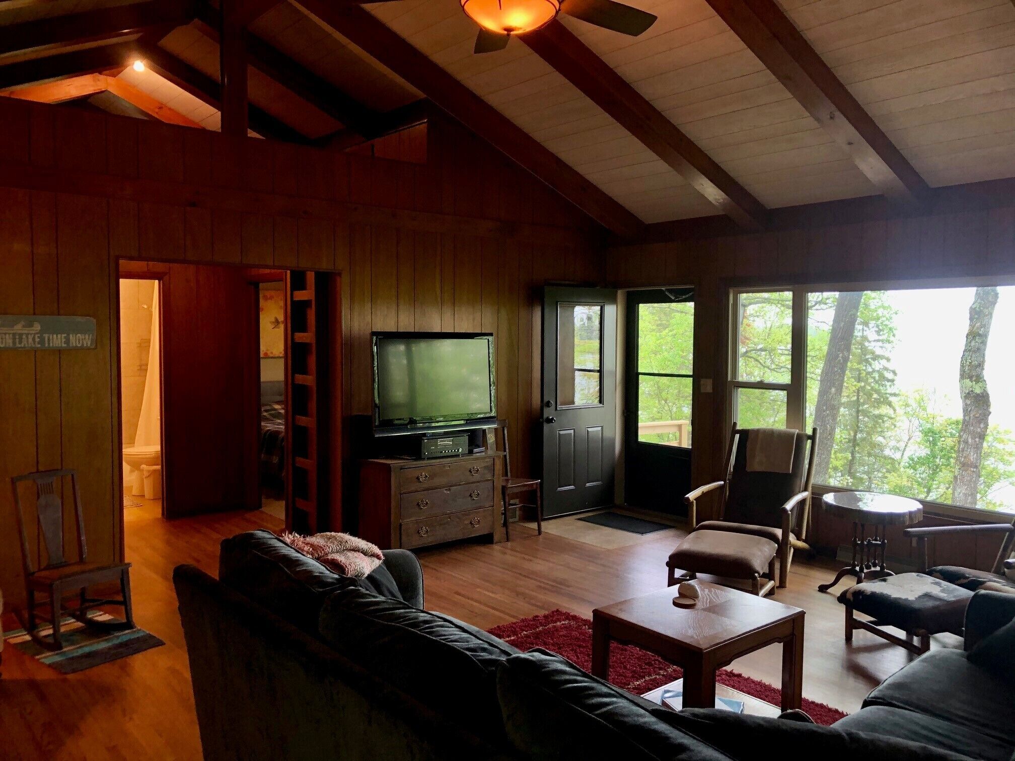 Sturgeon Lake cabin with great views