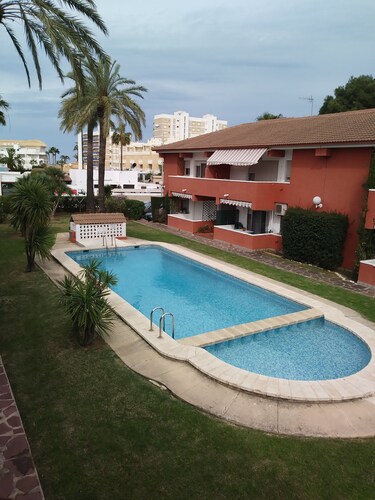 Lovely modern apartment ,A/c Bedrooms ,Fully equipped ,Pool & Safe sandy beach .