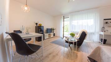 Apartment, Patio | Living area | TV