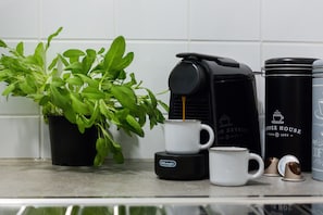 Appartement, patio | Café et/ou machine à café