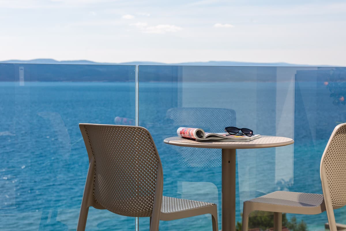 Blick vom Balkon