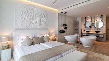 Suite presidencial | 1 dormitorio, ropa de cama de alta calidad, colchones viscoelásticos
