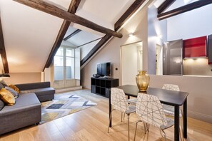 Apartment, 2 Bedrooms | Living area | Flat-screen TV - Stylish Apartment in the heart of Torino (Turin)