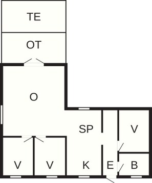 Floor plan - Cheery Holiday Home in Hadsund near Sea (Hadsund)